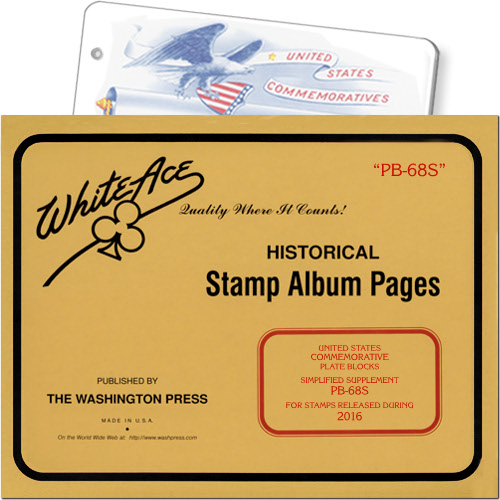 White Ace Supplement - Commemorative Plate Blocks Simplified, 'PB68S', 2016 MAIN