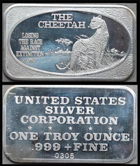 Cheetah' Art Bar by United States Silver Corp.. MAIN