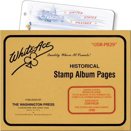 White Ace Supplement - Regular Issue Plate Blocks, 'USR-PB29', 1998 MAIN