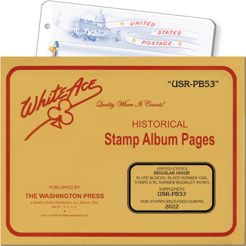 White Ace Supplement - Regular Issue Plate Blocks, 'USR-PB53', 2022 MAIN