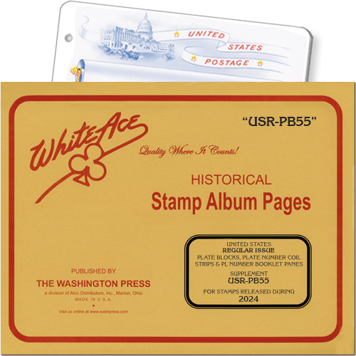 White Ace Supplement - Regular Issue Plate Blocks, 'USR-PB55', 2024 MAIN