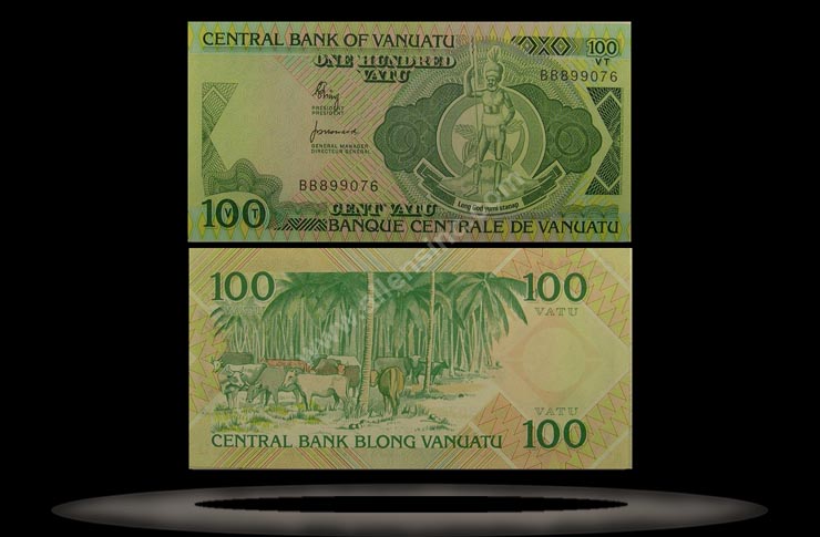 Vanuatu Banknote, 100 Vatu, ND (1982), P#1 MAIN