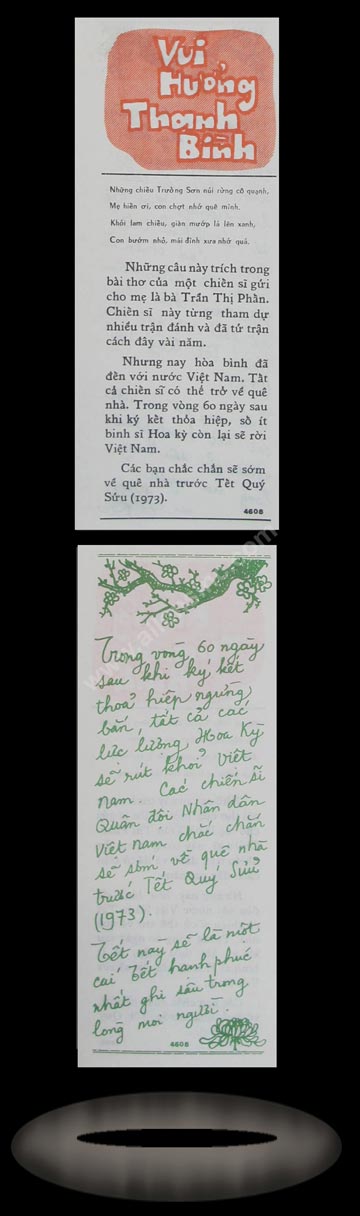 Propaganda Leaflet - Peace Talks, Vietnam Banknote, , (1972), P#4608 MAIN