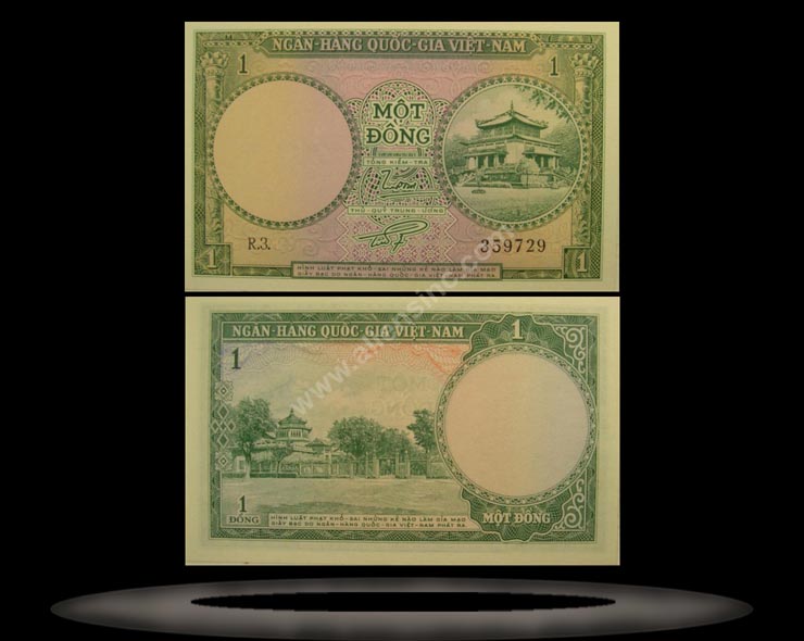 Vietnam, South Banknote, 1 Dong, ND (1956), P#1a MAIN