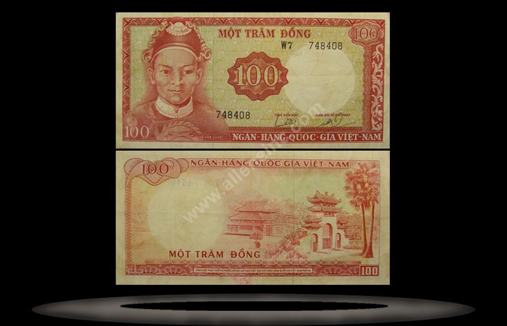 Vietnam, South Banknote, 100 Dong, ND (1966), P#19a MAIN