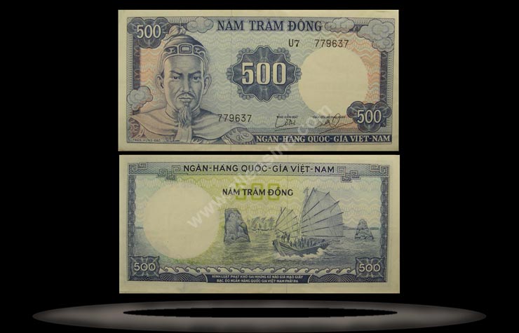 Vietnam, South Banknote, 500 Dong, ND (1966), P#23a MAIN