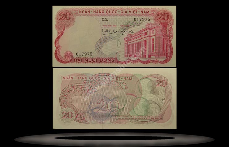 Vietnam, South Banknote, 20 Dong, ND (1969), P#24a MAIN