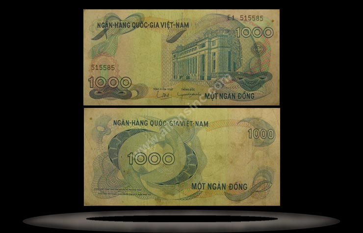 Vietnam, South Banknote, 1000 Dong, ND (1971), P#29a MAIN