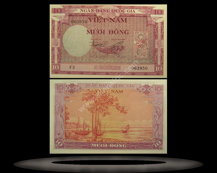 Vietnam, South Banknote, 10 Dong, ND (1955), P#3a MAIN