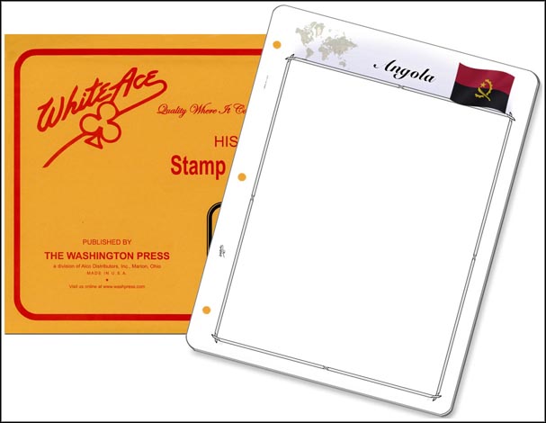White Ace 'Countries of the World' Stamp Pages for Angola MAIN