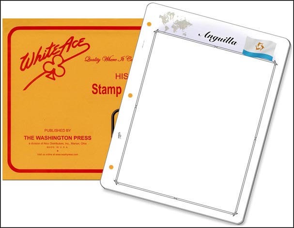 White Ace 'Countries of the World' Stamp Pages for Anguilla MAIN
