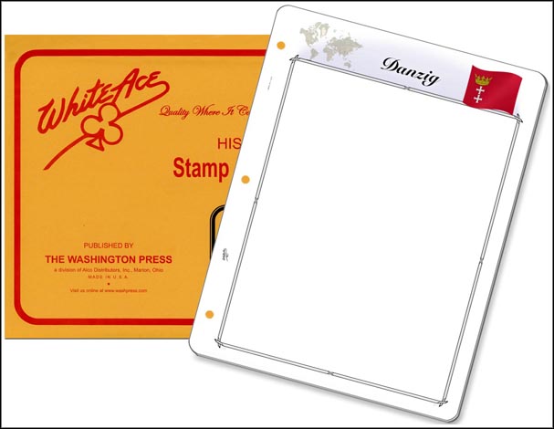 White Ace 'Countries of the World' Stamp Pages for Danzig MAIN
