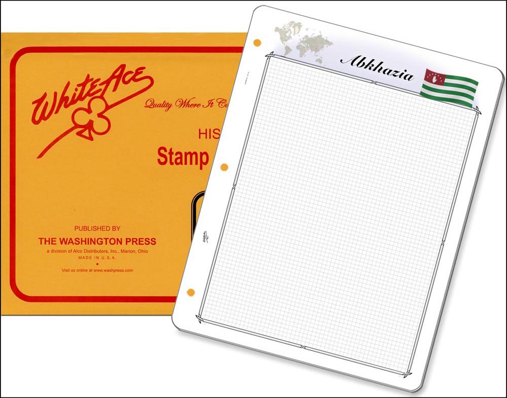 White Ace 'Countries of the World' Quadrille Pages for Abkhazia MAIN