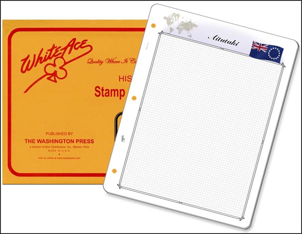 White Ace 'Countries of the World' Quadrille Pages for Aitutaki MAIN