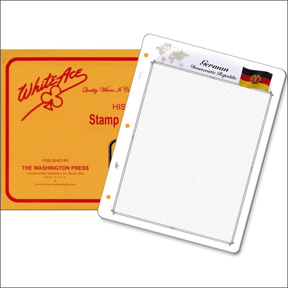 White Ace 'Countries of the World' Quadrille Pages for the German Democratic Republic MAIN
