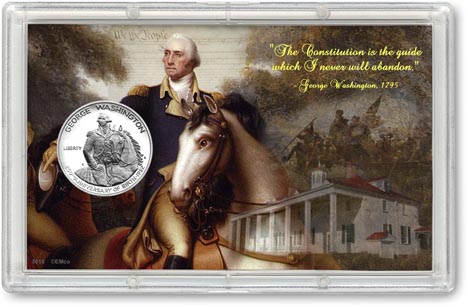 George Washington Commemorative Half Dollar Display LARGE