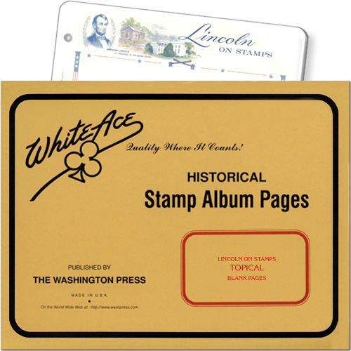 White Ace Topical Pages - Abraham Lincoln, 12 pack MAIN