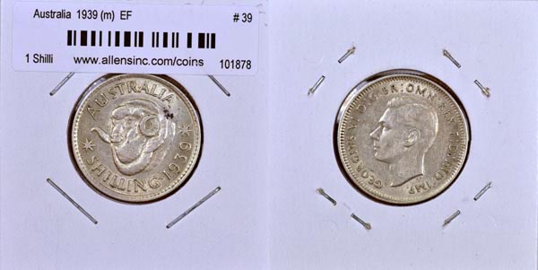Australia, 1939 (m) 1 Shilling, Cat# 39 MAIN