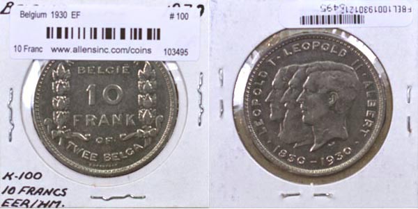 Belgium, 1930 10 Francs, Cat# 100 MAIN