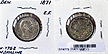 Denmark, 1871 (c)CS 4 Skilling Rigsmont, Cat# 775.2 THUMBNAIL