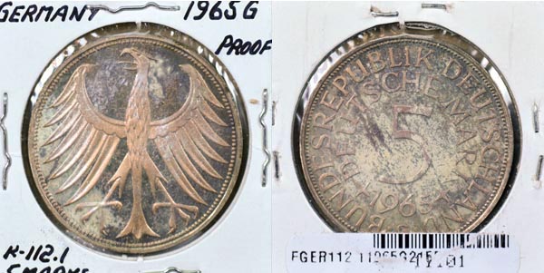 Germany, 1965 G 5 Mark, Cat# 112.1 MAIN
