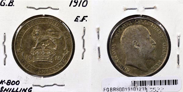 Great Britain, 1910 1 Shilling, Cat# 800 MAIN