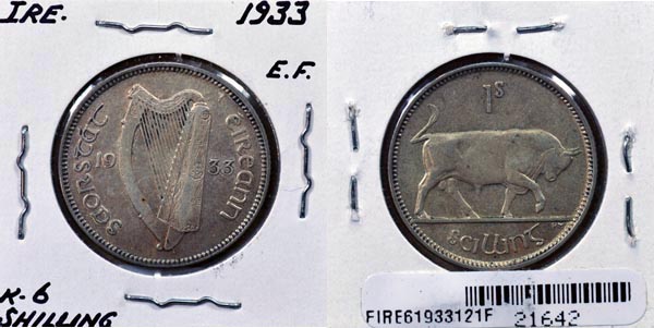 Ireland, 1933 1 Shilling, Cat# 6 MAIN