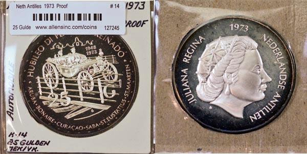Netherlands Antilles, 1973 25 Gulden, Cat# 14 MAIN