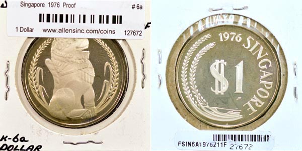 Singapore, 1976 1 Dollar, Cat# 6a MAIN