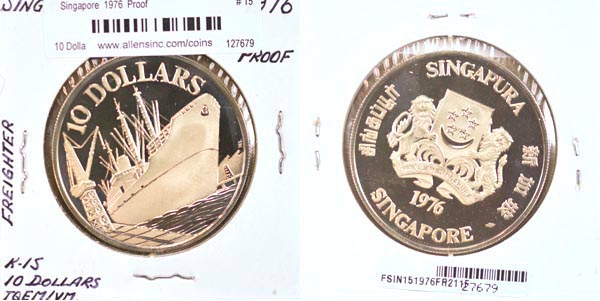 Singapore, 1976 10 Dollars, Cat# 15 MAIN