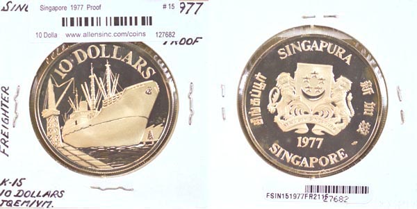 Singapore, 1977 10 Dollars, Cat# 15 MAIN