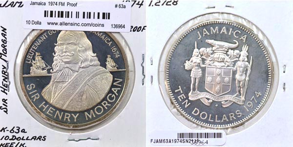 Jamaica, 1974 FM 10 Dollars, Cat# 63a MAIN