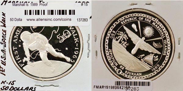 Marshall Islands, 1989 50 Dollars, Cat# 15 MAIN