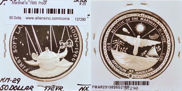 Marshall Islands, 1989 50 Dollars, Cat# 29 MAIN