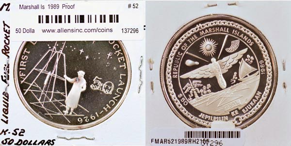 Marshall Islands, 1989 50 Dollars, Cat# 52 MAIN