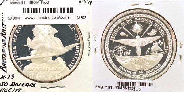 Marshall Islands, 1990 M 50 Dollars, Cat# 19 MAIN