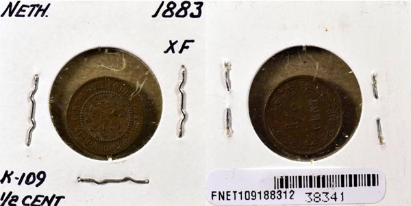 Netherlands, 1883 1/2 Cent, Cat# 109.1 MAIN
