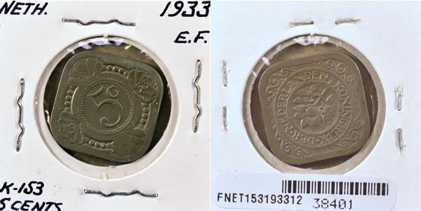 Netherlands, 1933 5 Cents, Cat# 153 MAIN