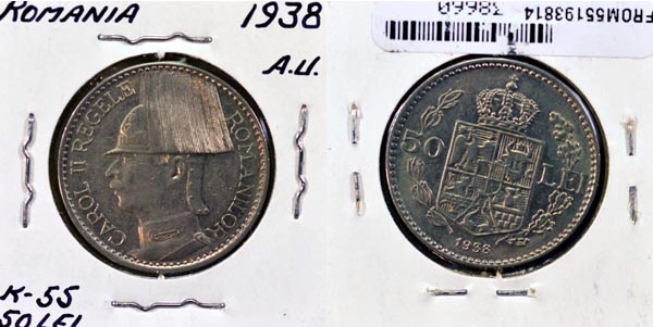 Romania, 1938 50 Lei, Cat# 55 MAIN