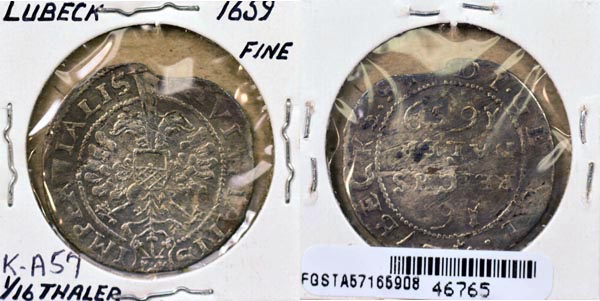 German States, Lubeck, 1913 A 3 Mark, Cat# 215 MAIN