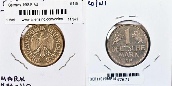 Germany, 1956 F 1 Mark, Cat# 110 MAIN