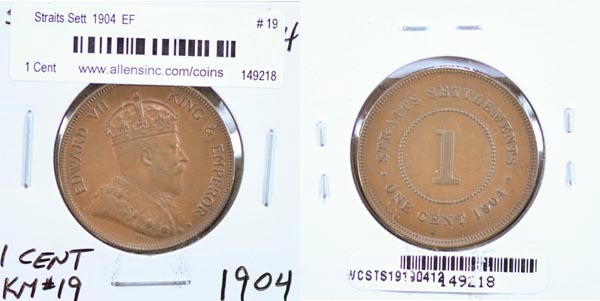 Straits Settlements, 1904 1 Cent, Cat# 19 MAIN