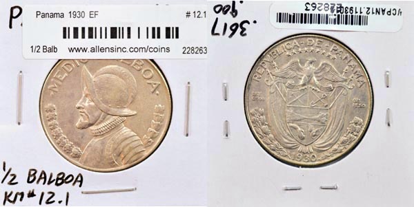 Panama, 1930 1/2 Balboa, Cat# 12.1 MAIN