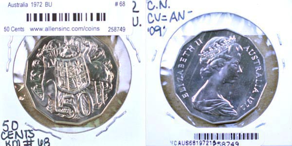 Australia, 1972 50 Cents, Cat# 68 MAIN