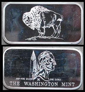 Buffalo Nickel' Art Bar by Washington Mint. MAIN