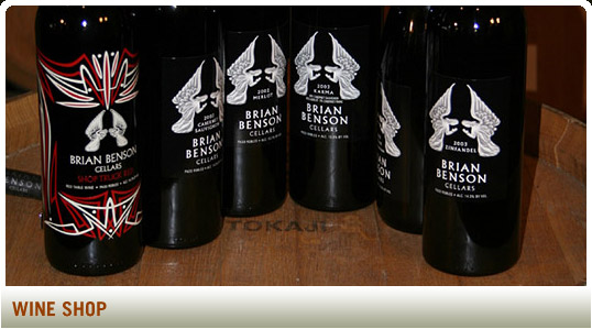 Brian Benson Cellars Wine Shop