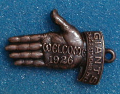 1926 New York Giants Sterling Silver Season Pass MAIN