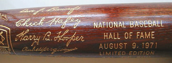 1971 Hall of Fame Introduction Bat MAIN