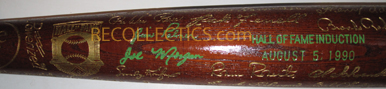 1990 Hall of Fame Induction Day Commemorative Bat MAIN