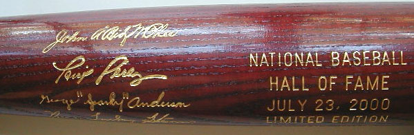 2000 Hall of Fame Induction Bat MAIN